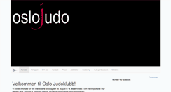 Desktop Screenshot of oslojudoklubb.no